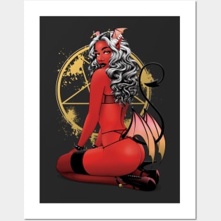 Demon Pinup Posters and Art